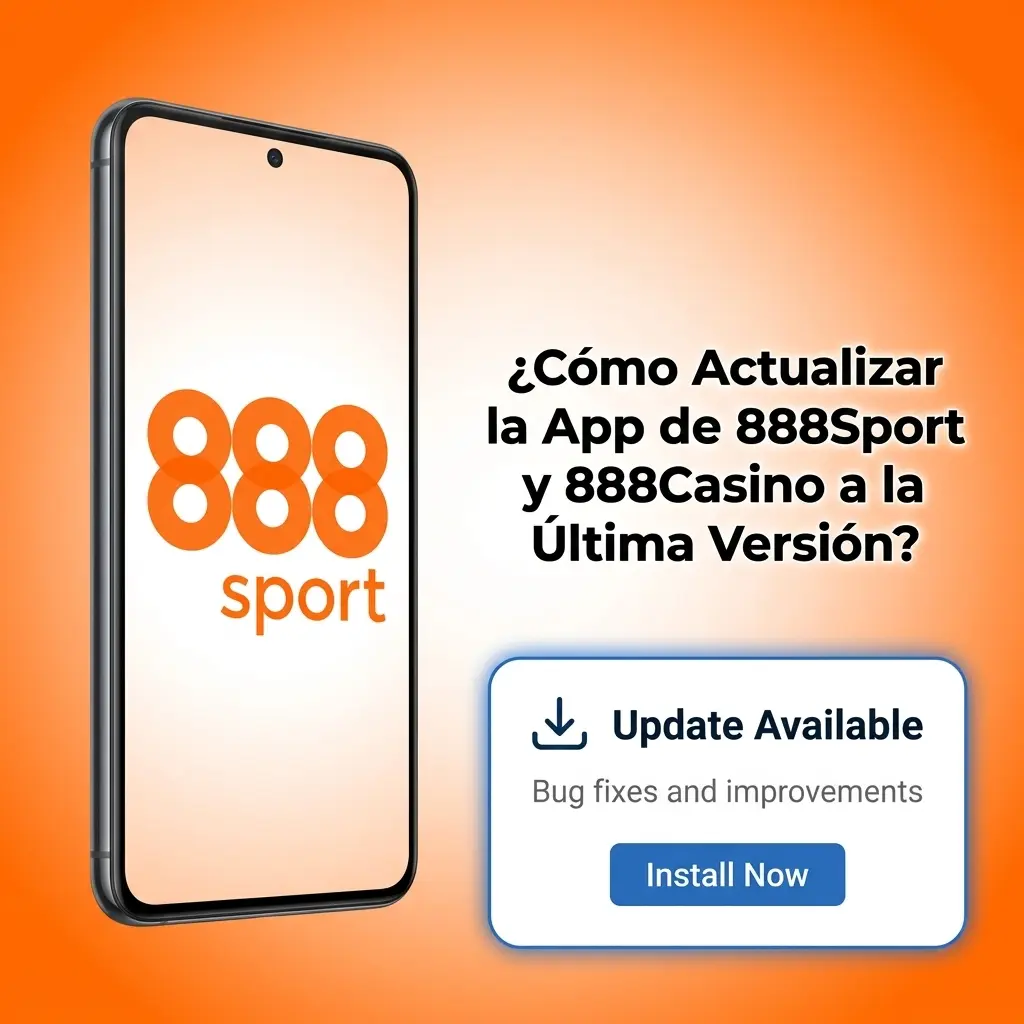 Pasos para actualizar la app de 888Sport y 888Casino a la última versión en Android e iOS
