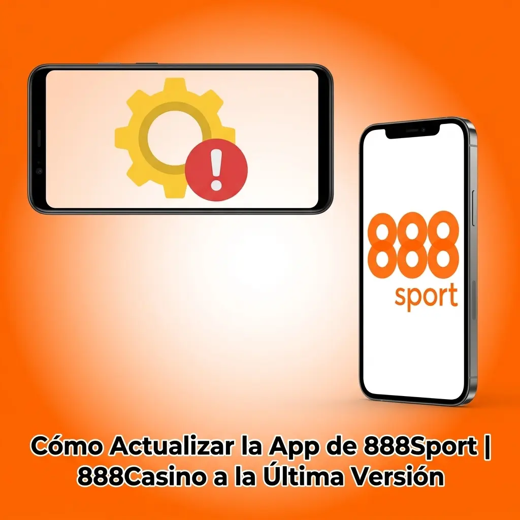 Guía para actualizar la app de 888Sport y 888Casino a la última versión en móvil automáticamente