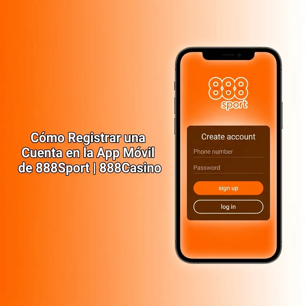 Guía de registro en la app móvil de 888Casino para mayores de 18 años residentes en España