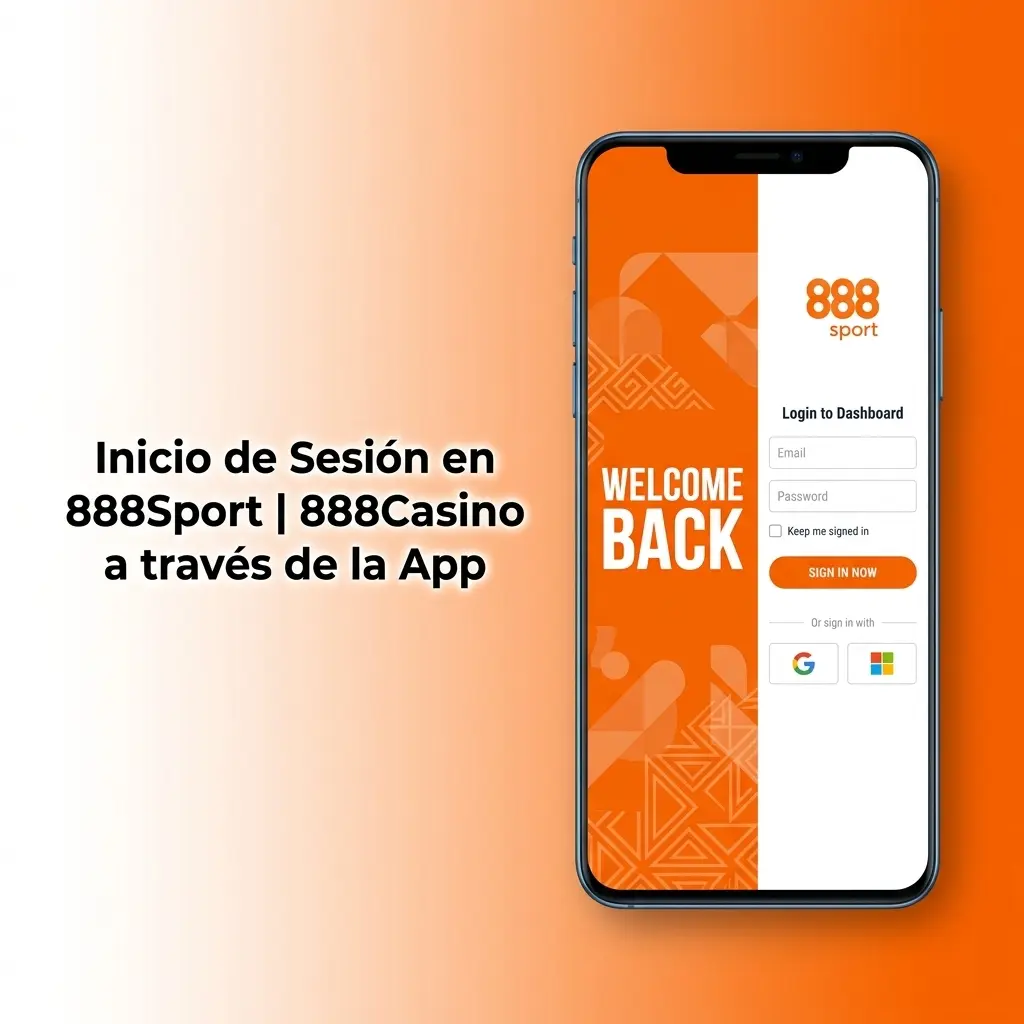 Inicio de sesión en la app de 888Sport y 888Casino en dispositivos Android e iOS